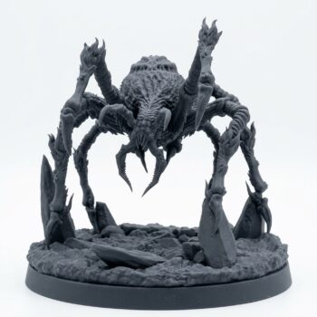 Phase Spider 2 Miniature – Saurian Isles – Mammoth Factory - Gray Resin 3D Printed Miniature