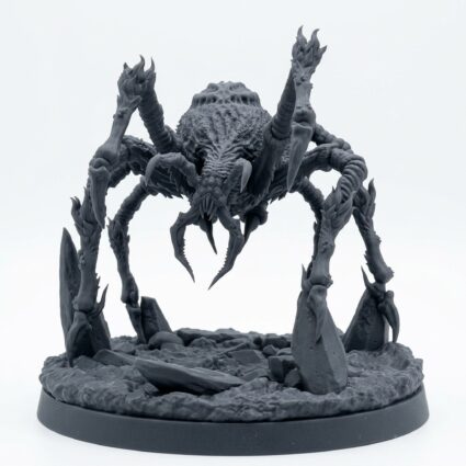 Phase Spider 2 Miniature – Saurian Isles – Mammoth Factory - Gray Resin 3D Printed Miniature
