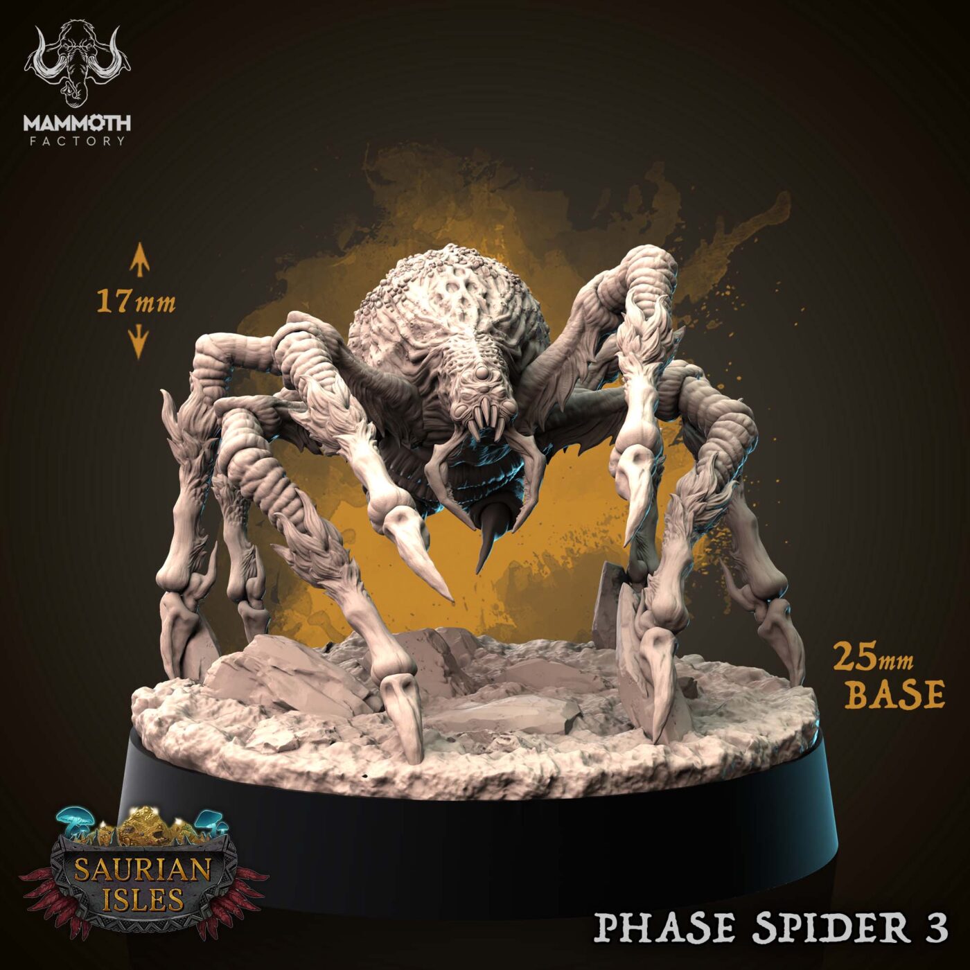 Phase Spider 3 - Saurian Isles - Mammoth Factory Miniature