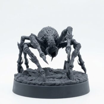 Phase Spider 3 - Saurian Isles - Mammoth Factory - Gray Resin 3D Printed Miniature