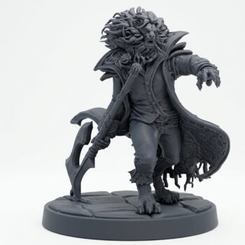 Prince Viorel Of Rose Keep - Gray Resin 3D Printed Miniature