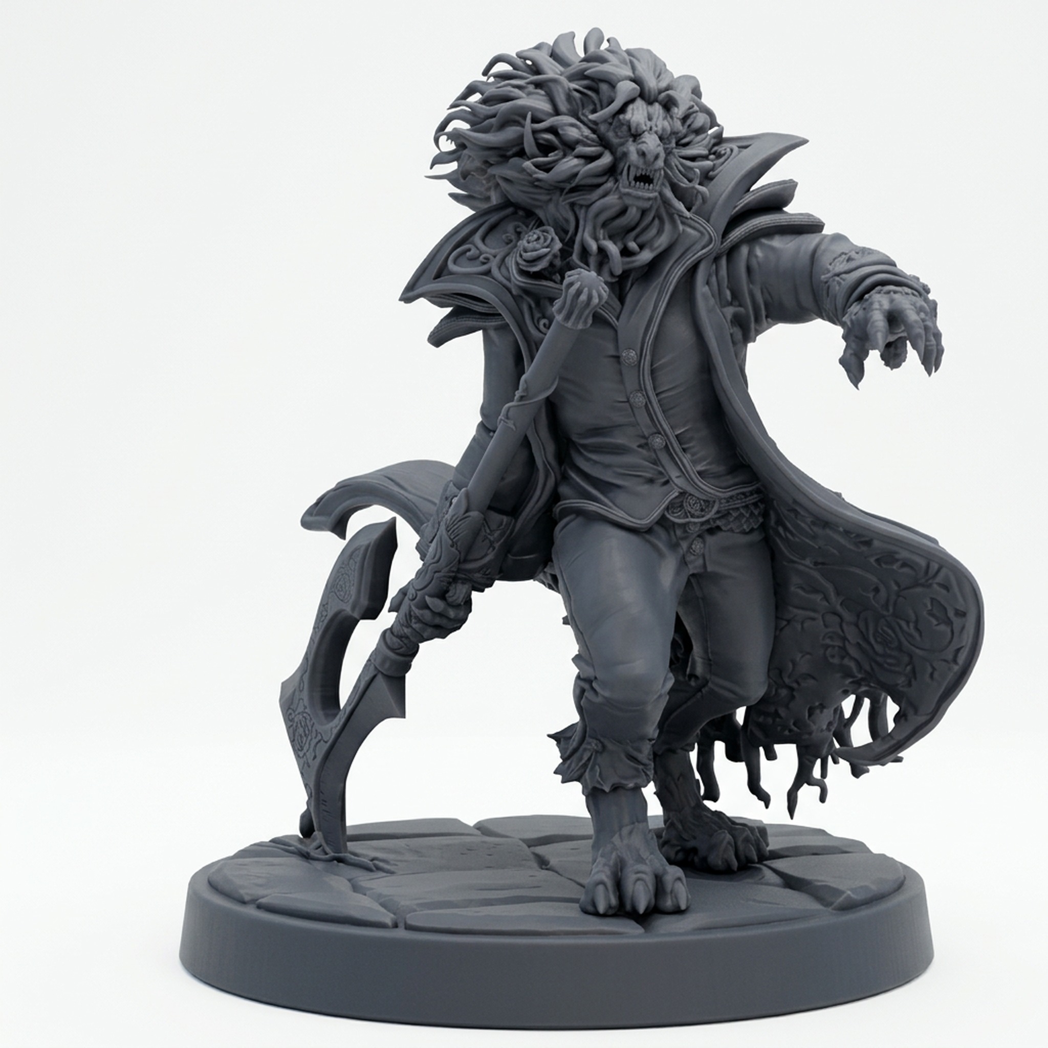 Prince Viorel Of Rose Keep - Gray Resin 3D Printed Miniature