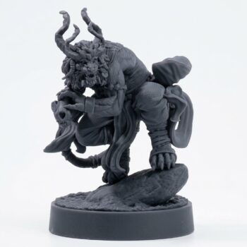 Rakshasa Vizier - Gray Resin 3D Printed Miniature