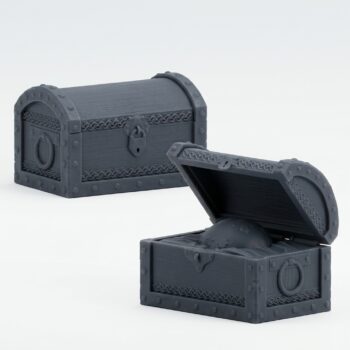 Raxxian Chest - Gray Resin 3D Printed Miniature