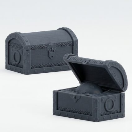 Raxxian Chest - Gray Resin 3D Printed Miniature