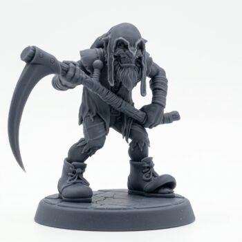 Red Capper A - Gray Resin 3D Printed Miniature