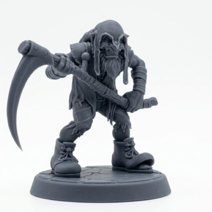 Red Capper A - Gray Resin 3D Printed Miniature