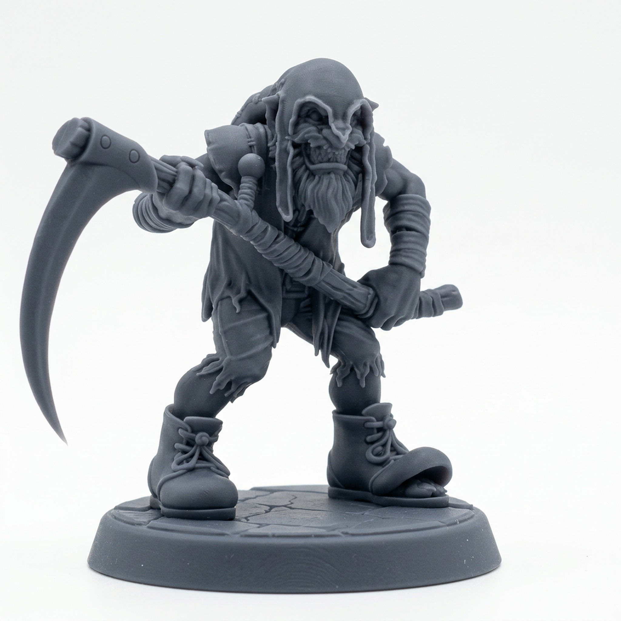 Red Capper A - Gray Resin 3D Printed Miniature