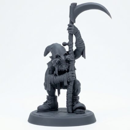 Red Capper C - Gray Resin 3D Printed Miniature
