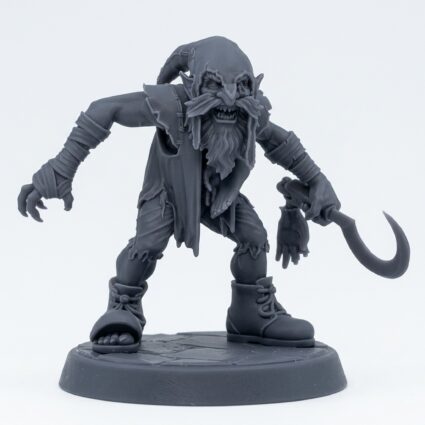 Red Capper E - Gray Resin 3D Printed Miniature