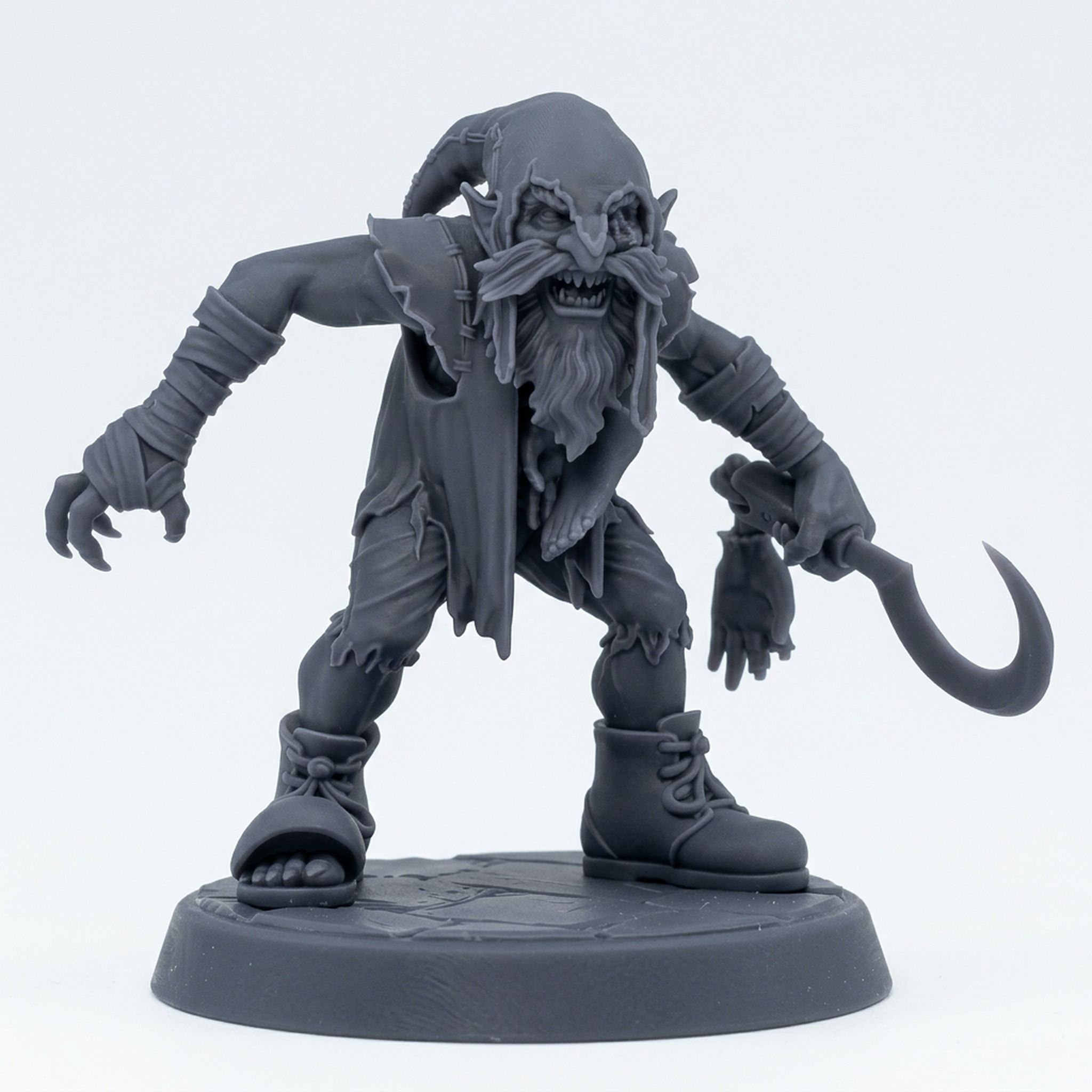 Red Capper E - Gray Resin 3D Printed Miniature