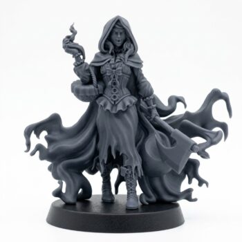 Red Hood - Gray Resin 3D Printed Miniature