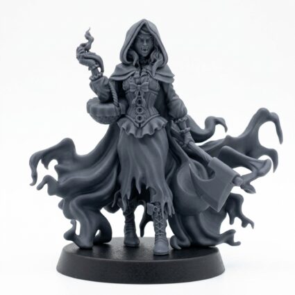 Red Hood - Gray Resin 3D Printed Miniature