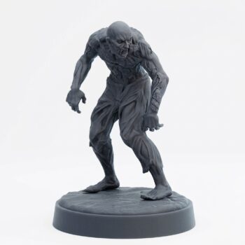 Restless Corpse A - Gray Resin 3D Printed Miniature