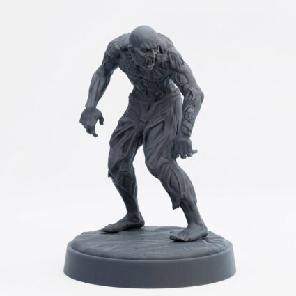 Restless Corpse A - Gray Resin 3D Printed Miniature