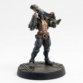Ricky Lemons - Cobra Kay Cyberpunk Soldier Miniature - Painted Sci-Fi Miniature