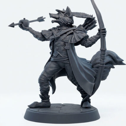 Robert Greenhood - Gray Resin 3D Printed Miniature