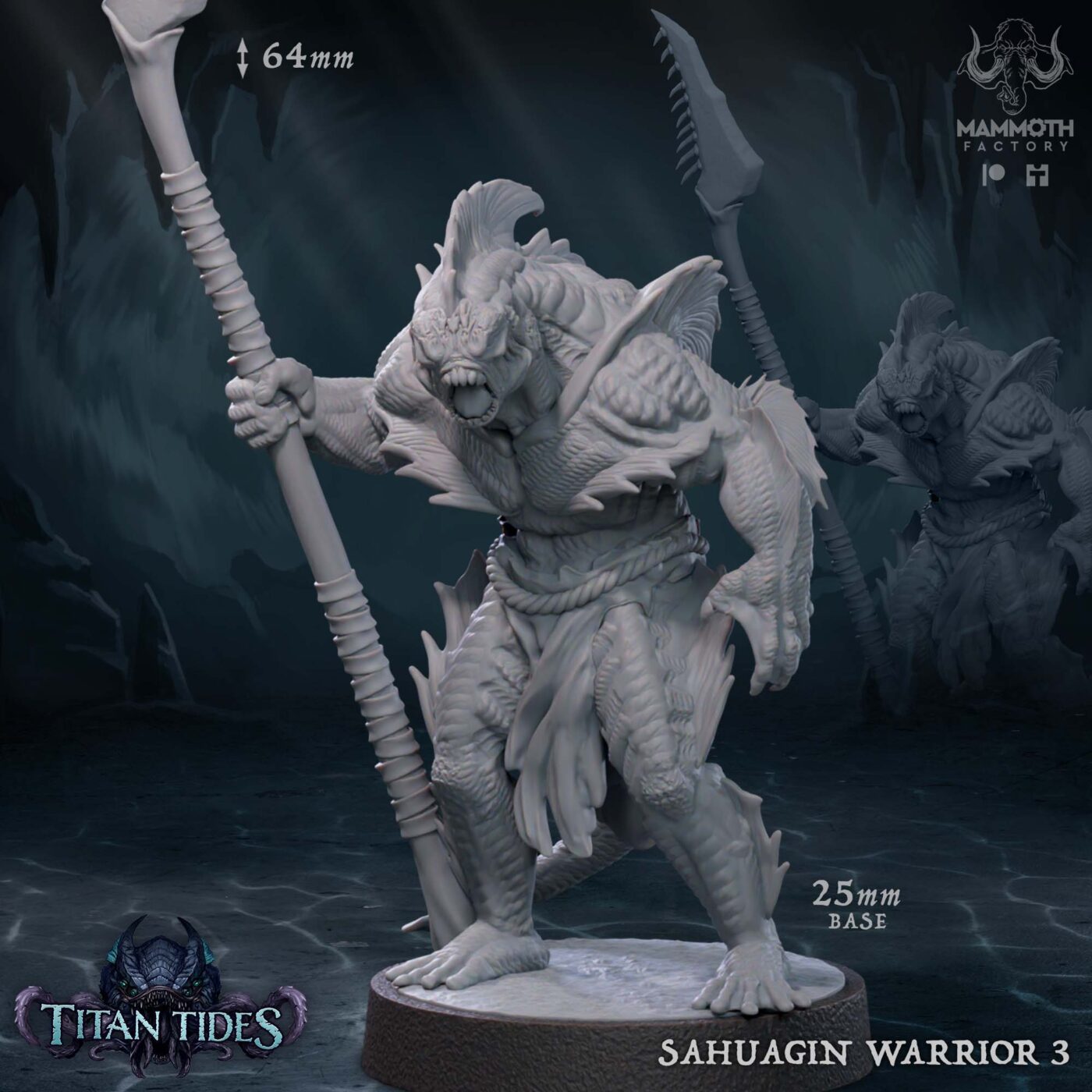 Sahuagin Warrior C Miniature