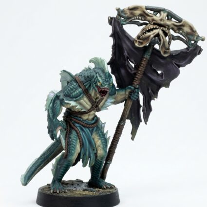 Sahuagin Warrior D - Painted 3D Printed Miniature