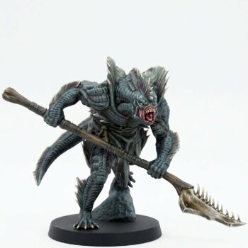 Sahuagin Warrior E - Painted 3D Printed Miniature