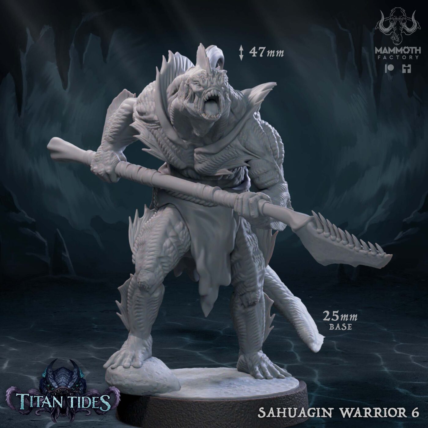 Sahuagin Warrior F Miniature