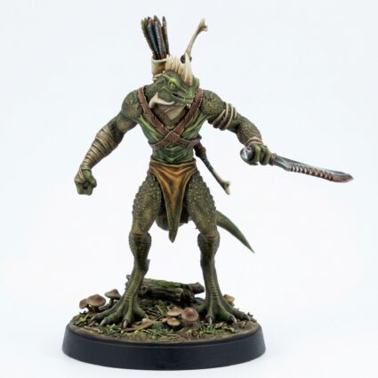 Saurian Skirmisher 1 - Saurian Isles - Mammoth Factory - Painted 3D Printed Miniature