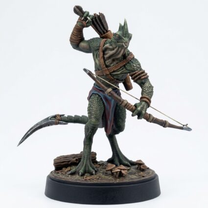 Saurian Skirmisher 3 Miniature - Saurian Isles Collection - Painted 3D Printed Miniature