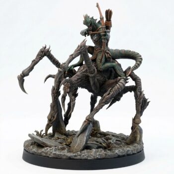 Saurian Spider Rider Miniature - Saurian Isles Collection - Painted 3D Printed Miniature