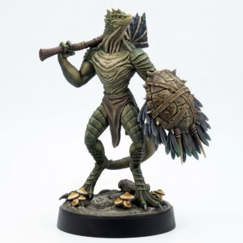 Saurian Warrior 1 – Saurian Isles by Mammoth Factory - Painted 3D Printed Miniature