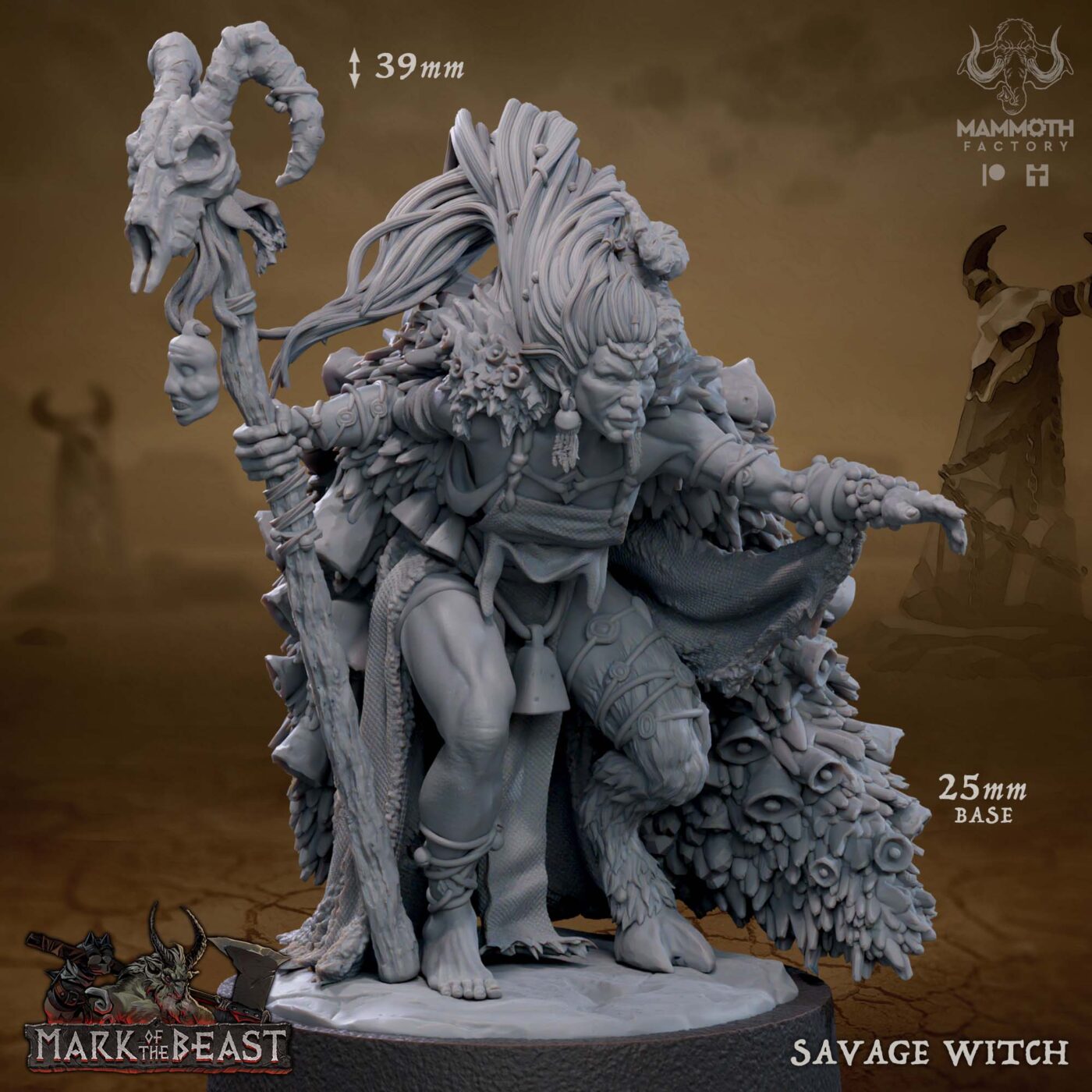 Savage Witch Miniature