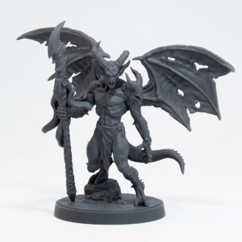 Scrapling Imp 8 Leader - Gray Resin 3D Printed Miniature