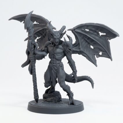 Scrapling Imp 8 Leader - Gray Resin 3D Printed Miniature
