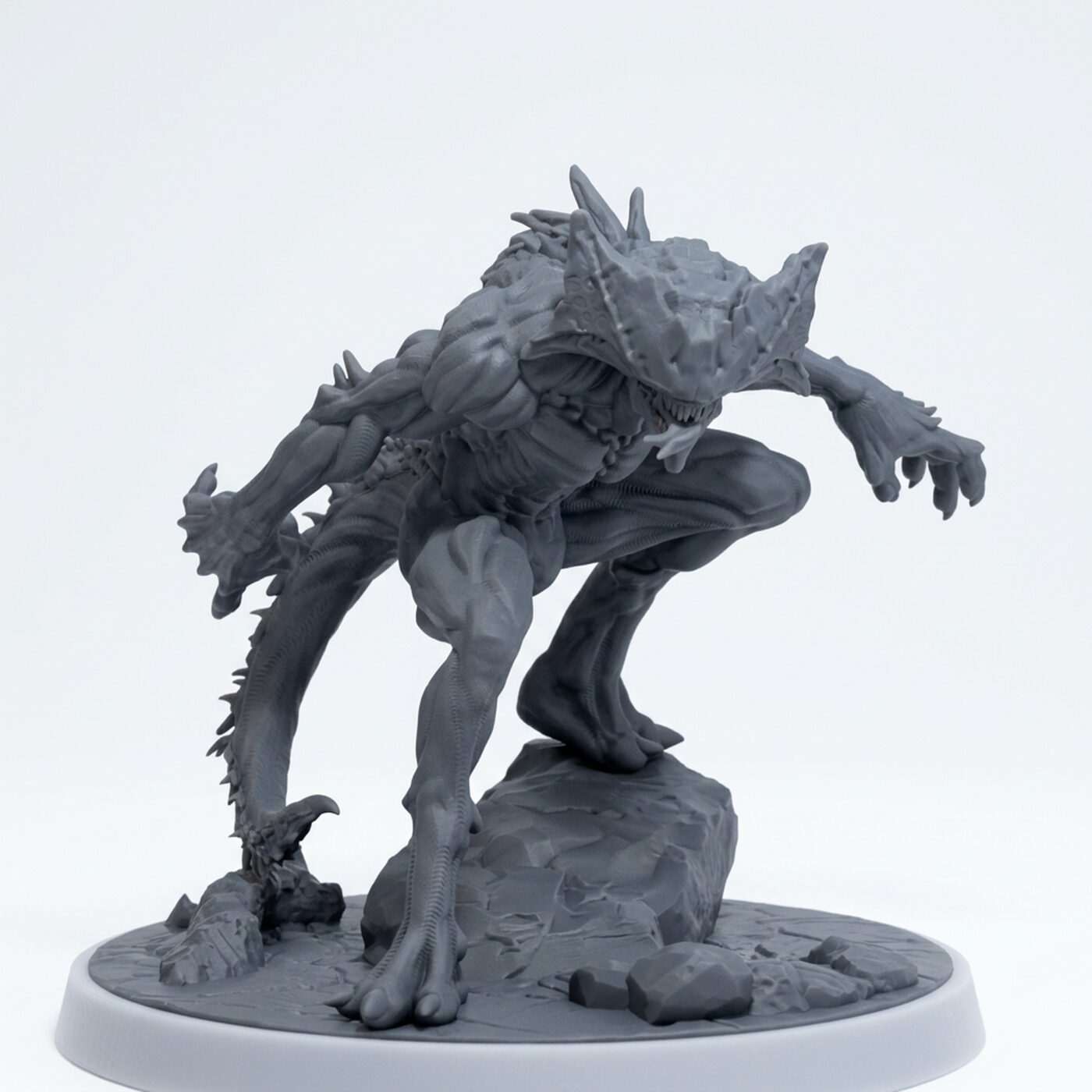 Shadow Gorger A - Gray Resin 3D Printed Miniature