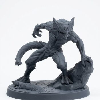 Shadow Gorger B - Gray Resin 3D Printed Miniature