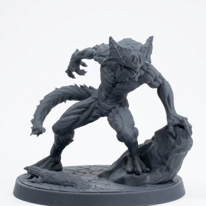 Shadow Gorger B - Gray Resin 3D Printed Miniature