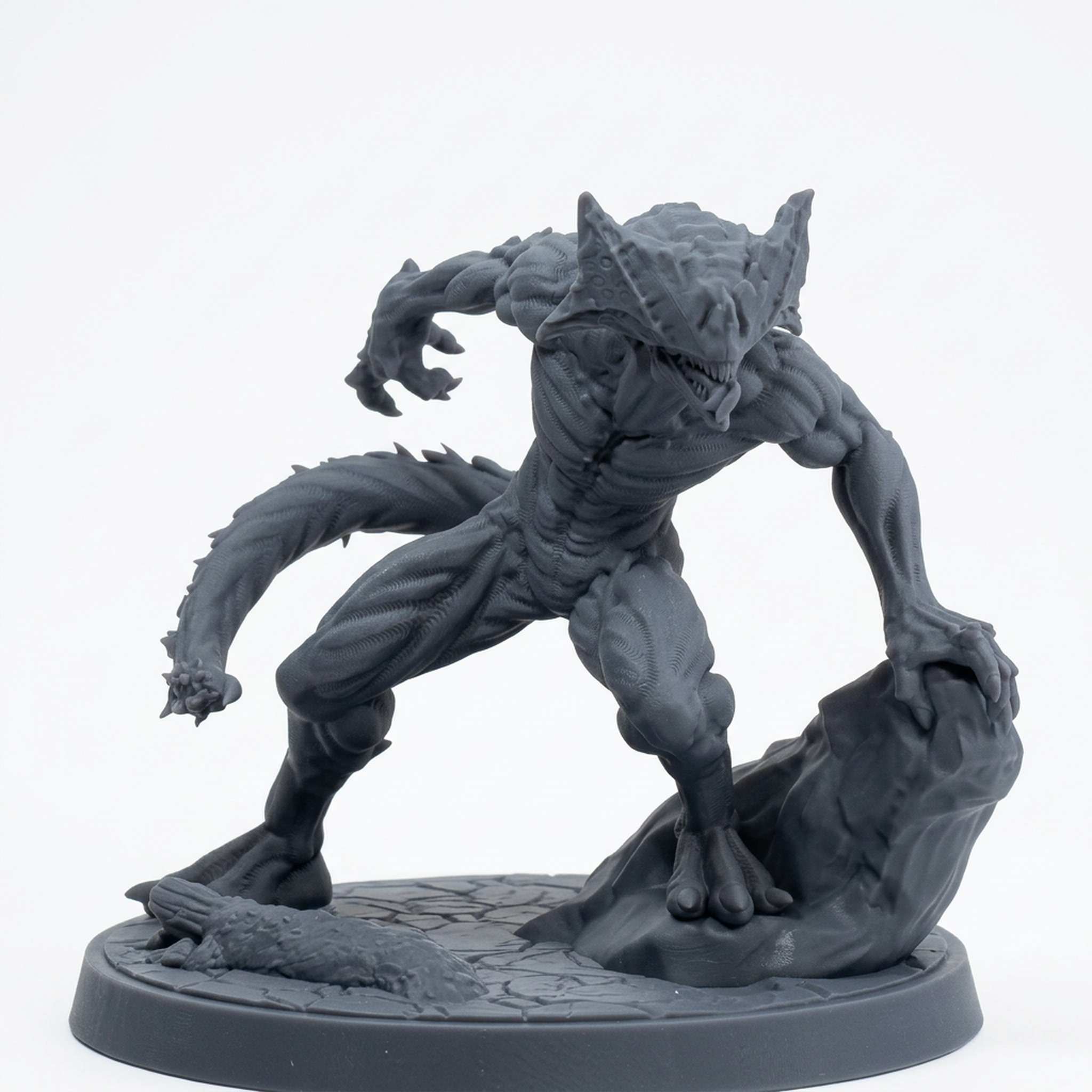 Shadow Gorger B - Gray Resin 3D Printed Miniature