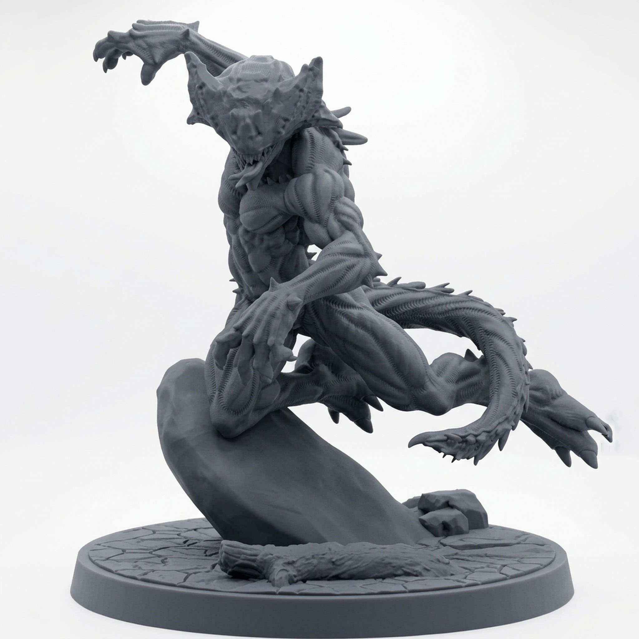 Shadow Gorger C - Gray Resin 3D Printed Miniature