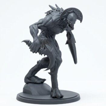 Shadow Lurker A - Gray Resin 3D Printed Miniature