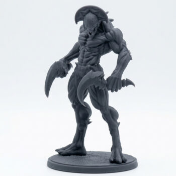 Shadow Lurker B - Gray Resin 3D Printed Miniature