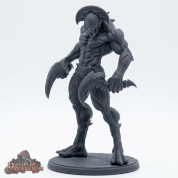 Shadow Lurker B - Gray Resin 3D Printed Miniature