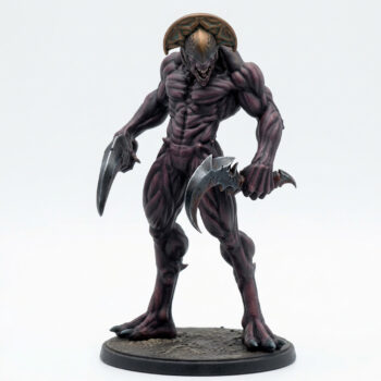 Shadow Lurker B - Gray Resin 3D Printed Miniature
