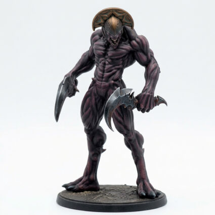 Shadow Lurker B - Gray Resin 3D Printed Miniature