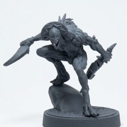 Shadow Lurker C - Gray Resin 3D Printed Miniature