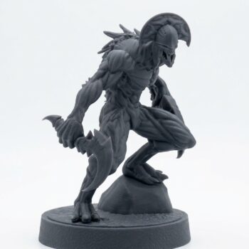 Shadow Lurker D - Gray Resin 3D Printed Miniature