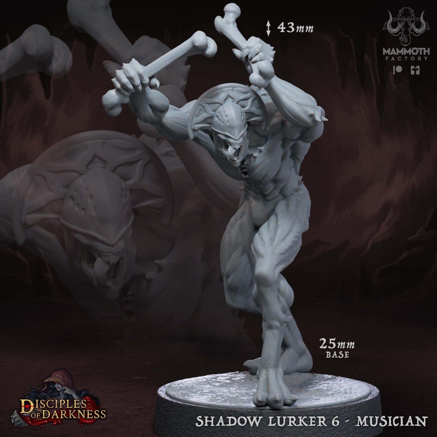 Shadow Lurker 6 Musician Miniature