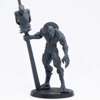Shadow Lurker Bannerman - Gray Resin 3D Printed Miniature