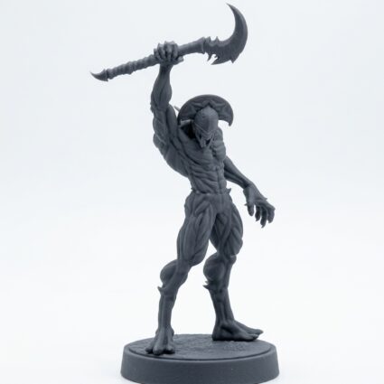 Shadow Lurker Leader - Gray Resin 3D Printed Miniature