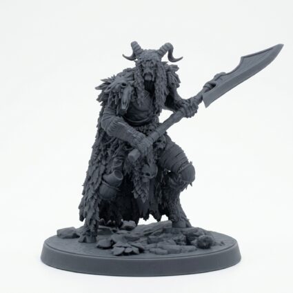 Shadowglen Guardian A - Gray Resin 3D Printed Miniature
