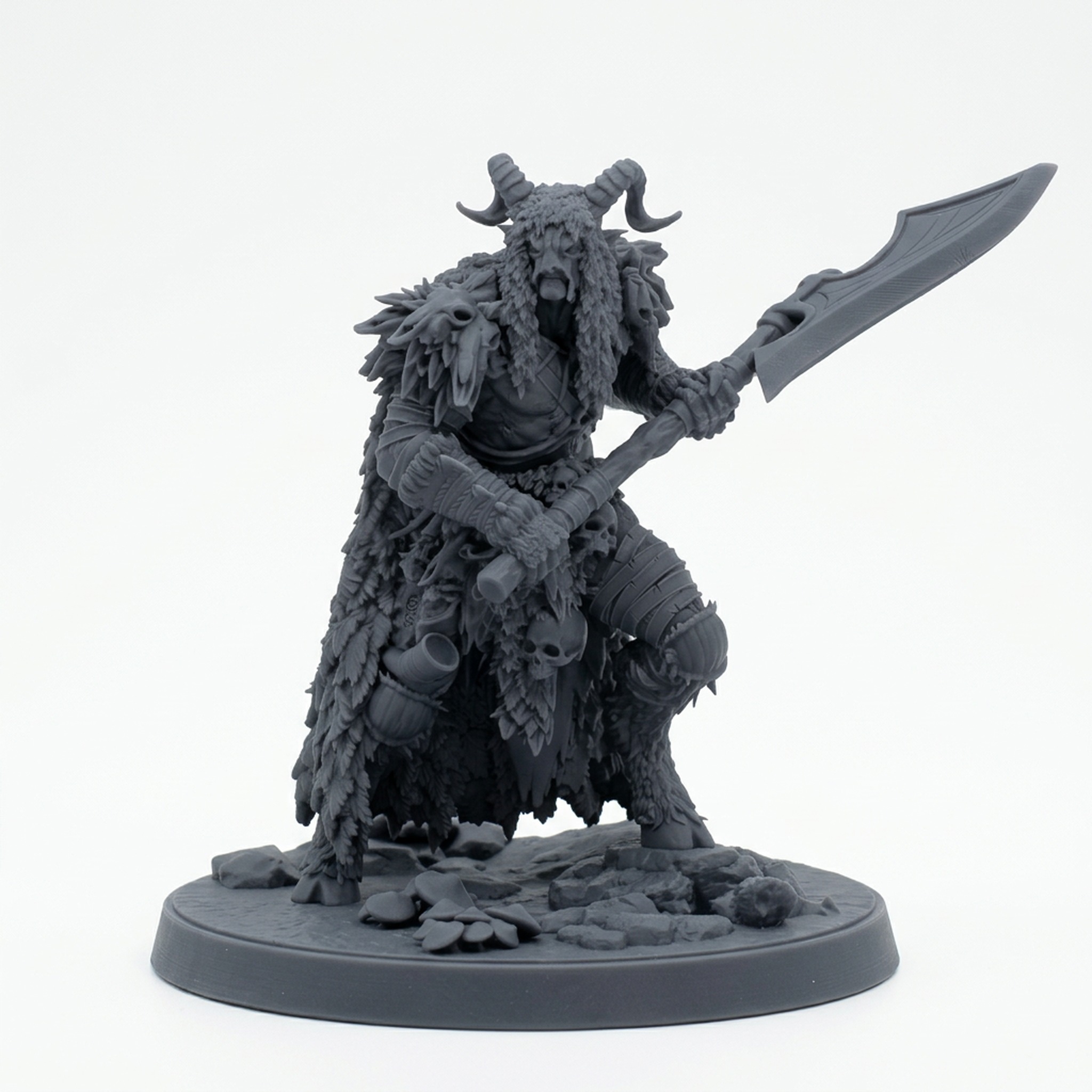 Shadowglen Guardian A - Gray Resin 3D Printed Miniature