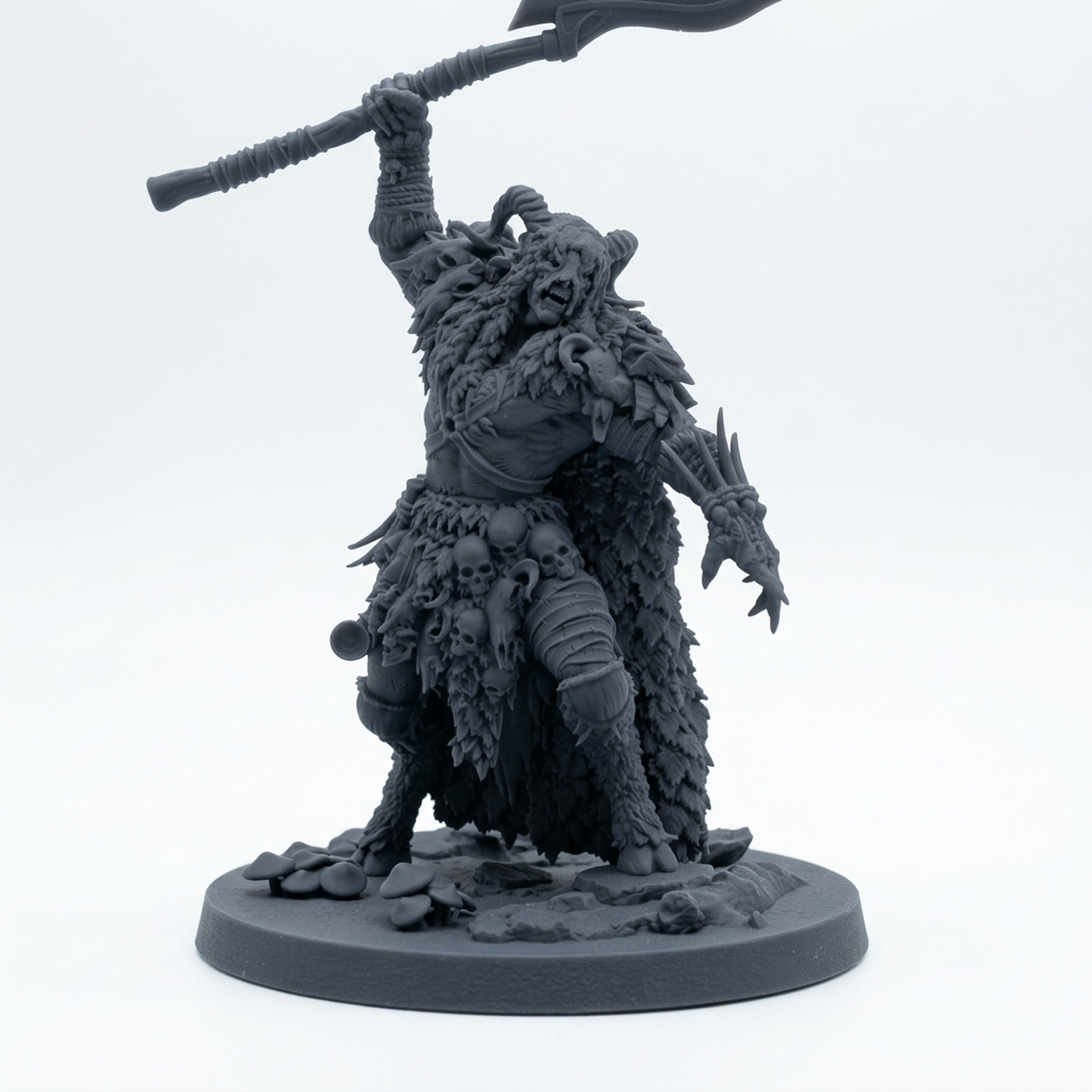 Shadowglen Guardian B - Gray Resin 3D Printed Miniature